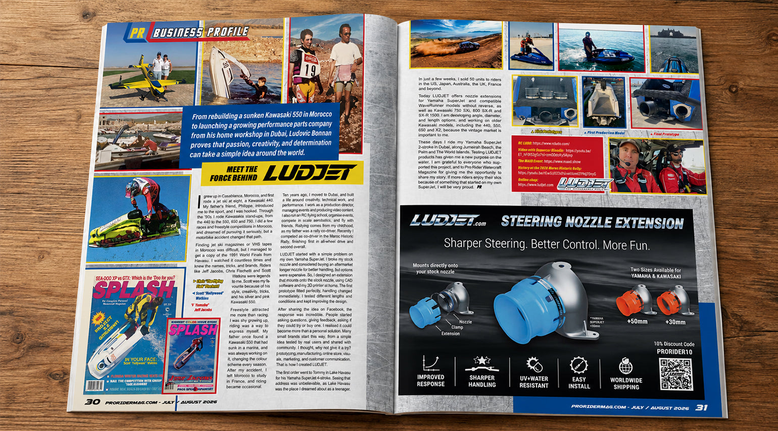 LUDJET Featured in Pro Rider Watercraft Magazine