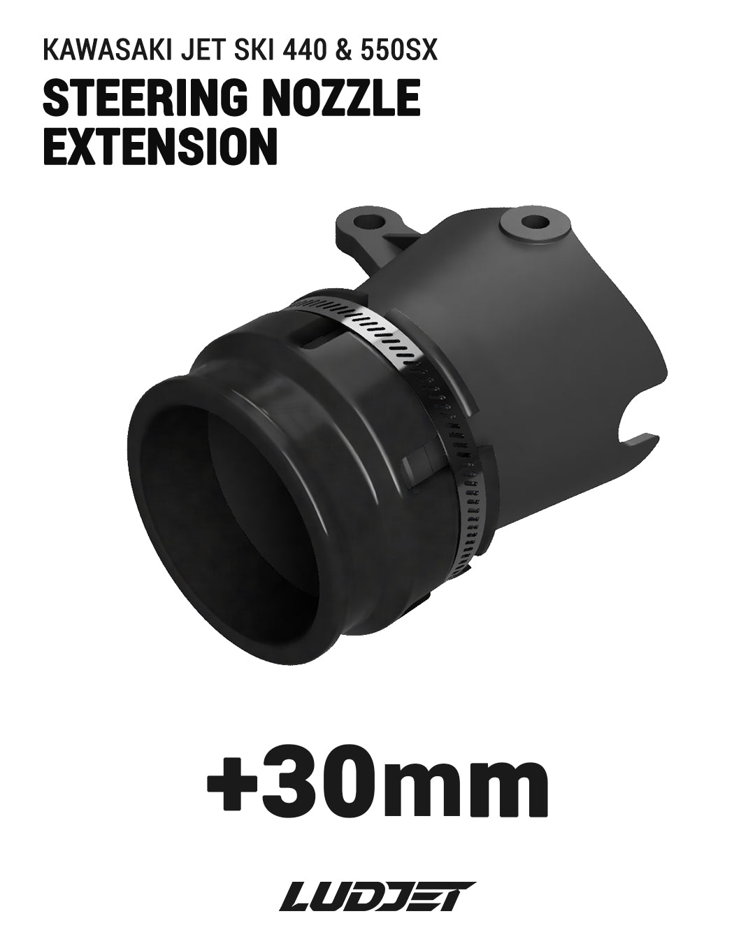 Steering Nozzle Extension for Kawasaki 440 & 550SX