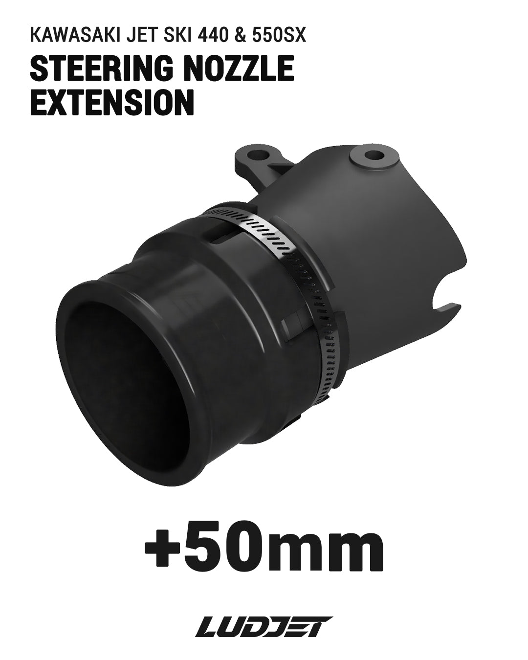 Steering Nozzle Extension for Kawasaki 440 & 550SX