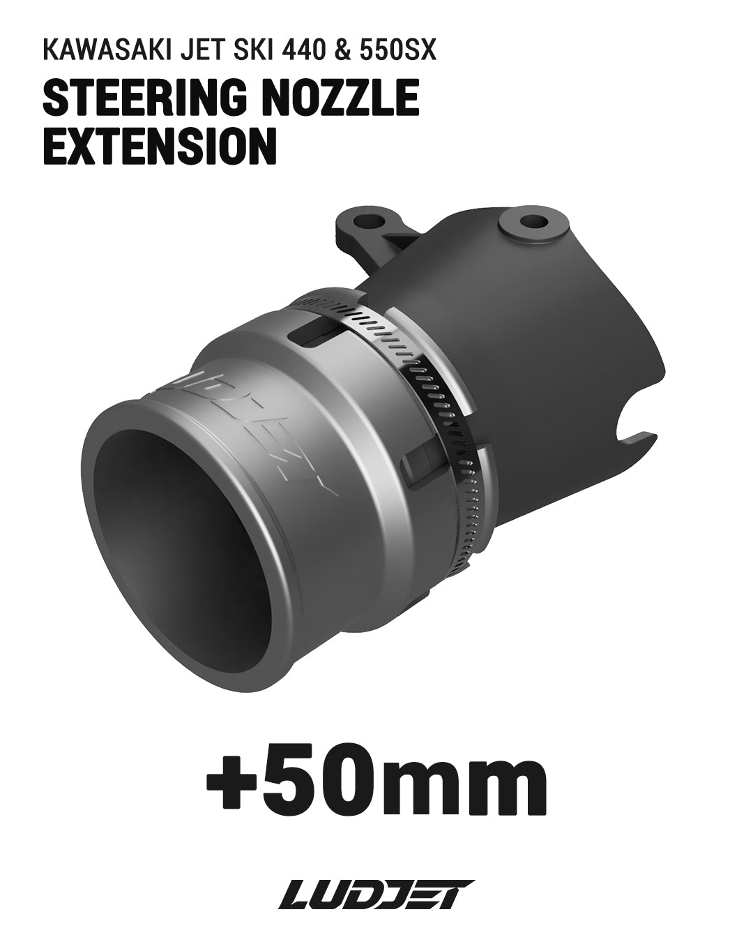 Steering Nozzle Extension for Kawasaki 440 & 550SX