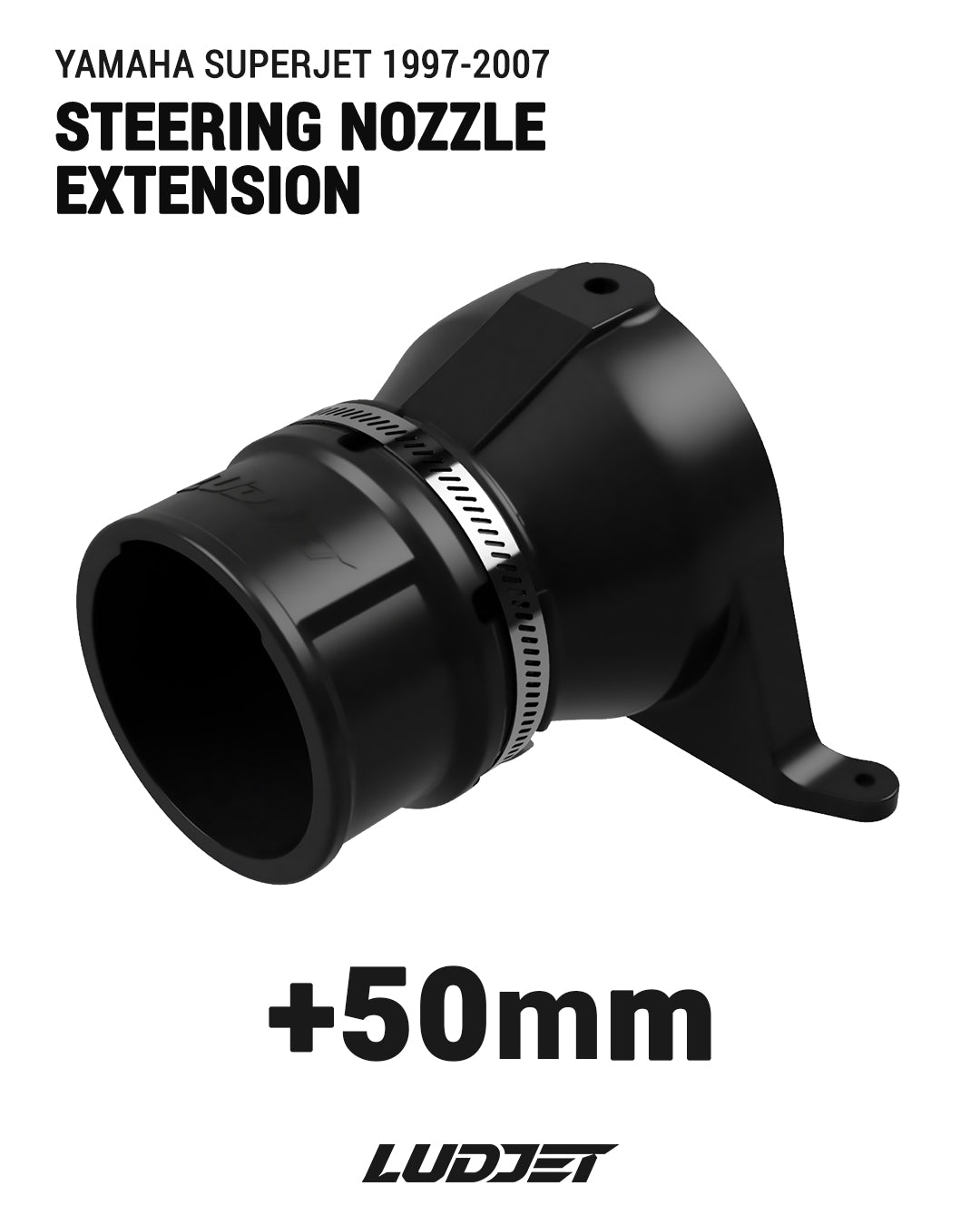 LUDJET Steering Nozzle Extension for Yamaha Superjet 1997-2007 WaveBlaster and FX1