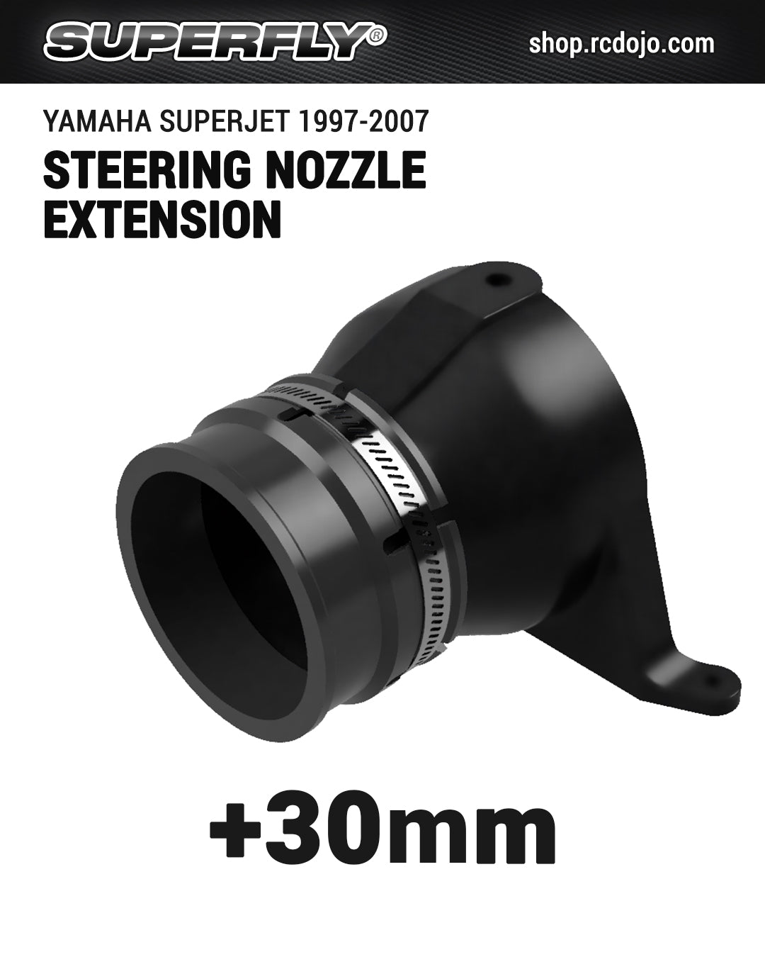 LUDJET Steering Nozzle Extension for Yamaha Superjet 1997-2007