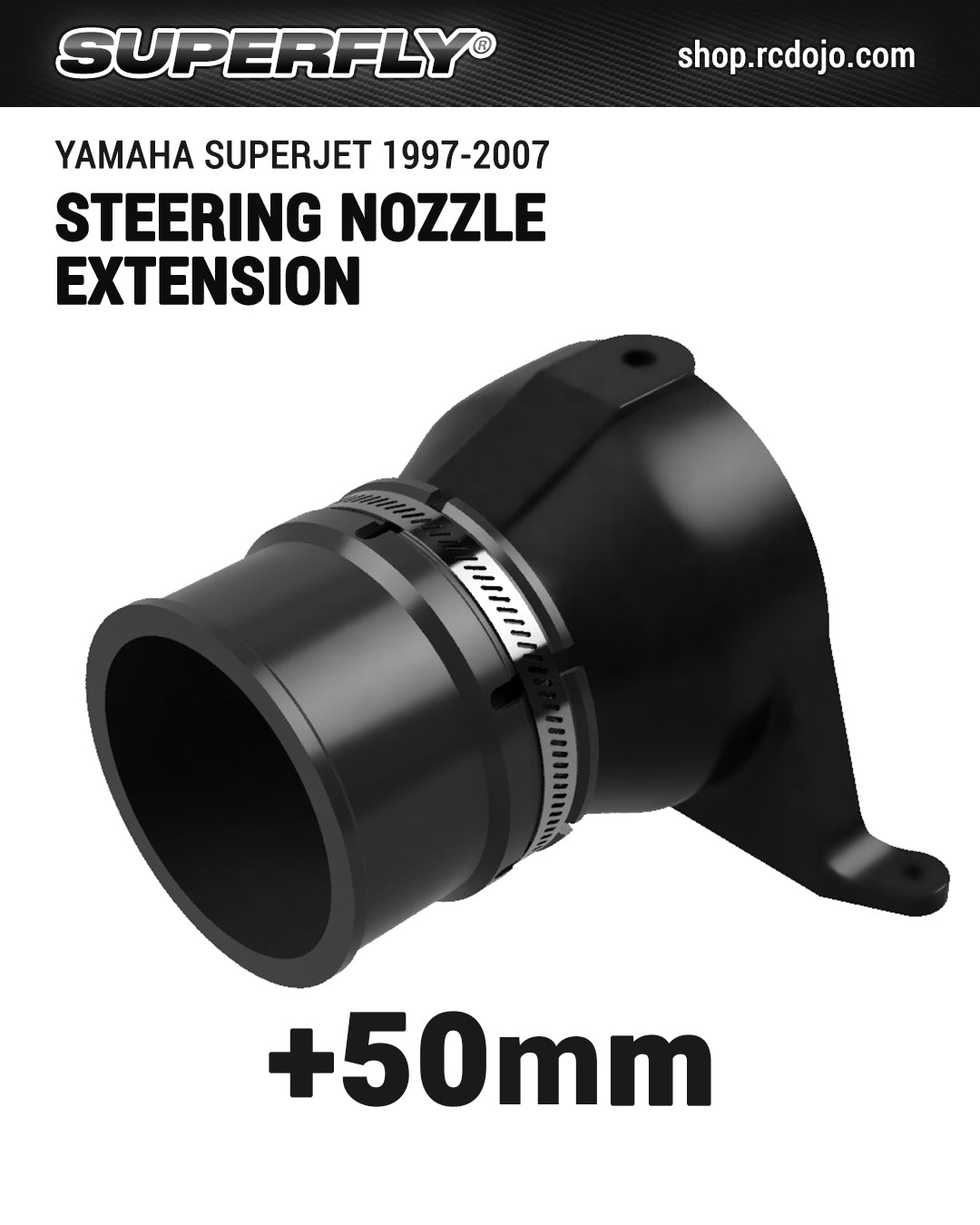 LUDJET Steering Nozzle Extension for Yamaha Superjet 1997-2007