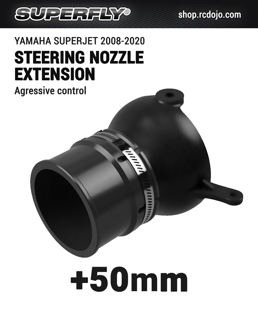 LUDJET Steering Nozzle Extension for Yamaha Superjet 2008-2020