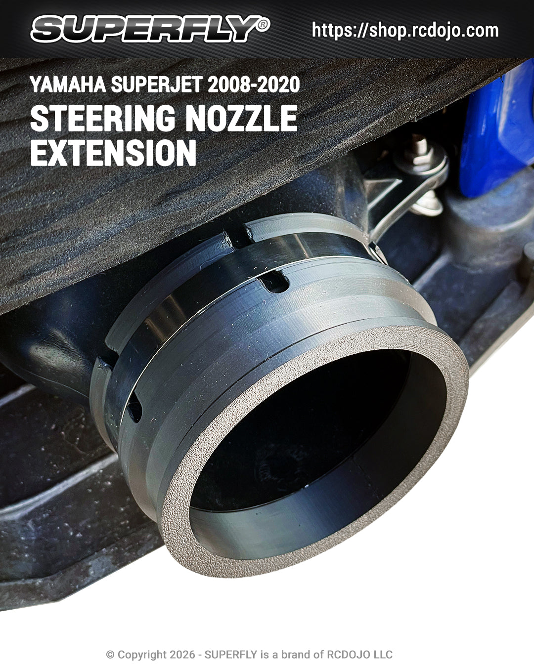 LUDJET Steering Nozzle Extension for Yamaha Superjet 2008-2020
